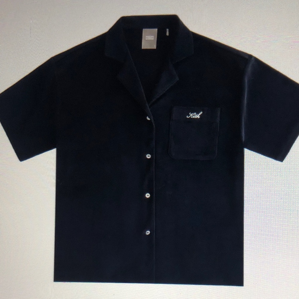 Kith Elena camp Shirt and Jordan Shorts in Nocturnal